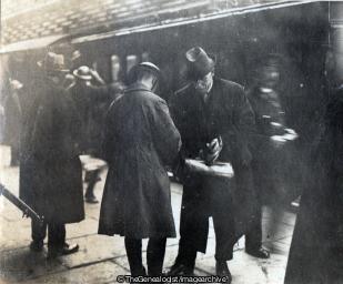 Soldiers at Fermoy Train station 1921 (1921, Fermoy, Railway Station, rifle, Soldiers, Strike, Train)