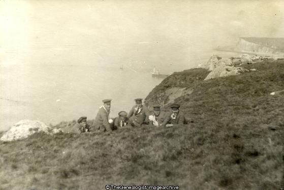 Soliders on cliff side (Cliff, Dover, Soldiers, Wounded)