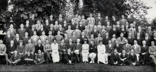 Some of those Present at the Old Boys' Gathering 1919 which was attended by nearly 150 OWs the great majority of whom had seen active service overseas (1919, England, Gloucestershire, Reunion, Stonehouse, Wycliffe College)