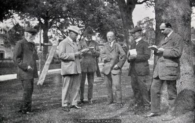 Some Wycliffe Comparing Notes at the Athletic Sports (England, Gloucestershire, Stonehouse, Wycliffe College)