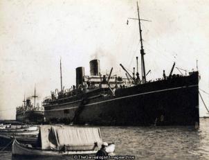 SS Maloja at Port Said (Aden, C1930, P&O, Port Said, SS Maloja)