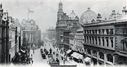 St Anns Square Manchester (C1900, Horse and Buggy, Horse and Carriage, Manchester, St Anns Square)