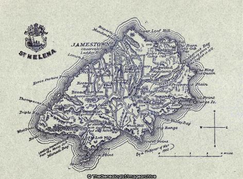 St Heena Map (St Helena)