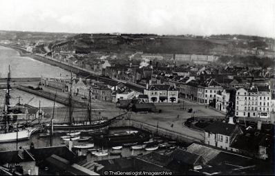 St Helier Harbour from Fort Regent (C1900, Channel Islands, Fort, Fort Regent, Harbour, St Helier Harbour)