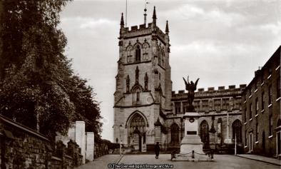St Mary's Church and War Memorial Kidderminster (Church, England, Kidderminster, St Mary and All Saints, War Memorial, Worcestershire)