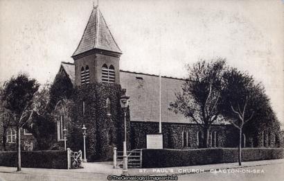St Paul's Church Clacton-on-Sea (, Church, Clacton-on-Sea, England, Essex, Old Church, St Paul, Vanished Church)