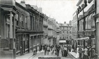 St Peters Port, Smith Street and Post Office (bicycle, C1905, Channel Islands, Post Office, Smith Street, St Peter Port)