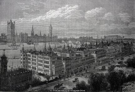St Thomas's Hospital (Houses of Parliament, London, St Thomas's Hospital, Thames, Westminster)