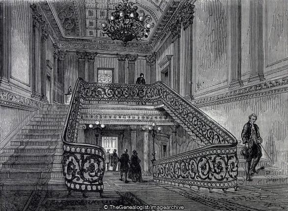 Staircase in Northumberland House ( Northumberland House, Charing Cross, London)