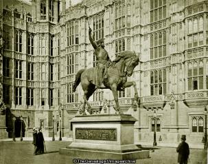 Statue of Richard Coeur De Lion Old Palace Yard Westminster (London, Palace of Westminster, Richard Coeur De Lion)