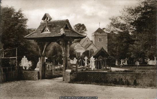 Stoke Poges Church and Lychgate (Buckinghamshire, Church, England, Gray's Elegy, Lychgate, St Giles, stoke poges, Thomas Gray)