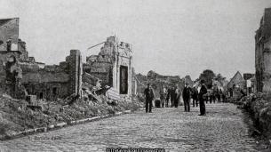Systematic Devastation at Chauny 1918 (1918, 6th Battalion, Cast Iron Sixth, Chauny, City of London Rifles, France, London Regiment, Picardie, Ruins, WW1)