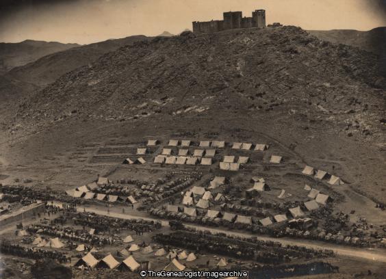 Tal Fort 9 Miles from Damdil (Camp, Damdil, Fort, Gun And Limber, Horse, India, North West Frontier Province, Pakistan, Tal Fort)