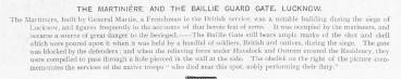The Baillie Guard Gate Lucknow (1857, Baillie Guard Gate, India, Indian Mutiny, Lucknow, United Provinces, Uttar Pradesh)