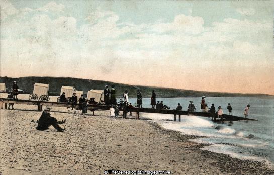 The Beach Abergele (Abergele, Abergele Beach, Bathing Machine, Beach, Denbighshire, Social, Wales)
