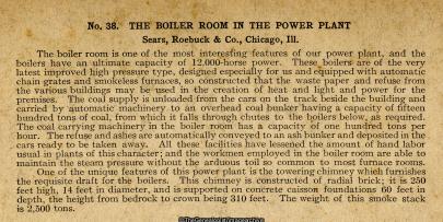 The Boiler Room in the Power Plant (3d, Chicago, Illinois, Sears Roebuck and Company)