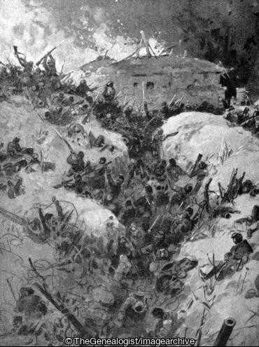 The Brandenburgers storming the dismantled Fort of Douaumont (Brandenburgers, Douaumont, Fort, WWI)