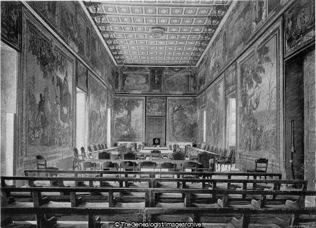 The Council Hall in the Governors Palace Valetta Malta (Council Hall, Governors Palace, Malta, Mediterranean, Valetta)