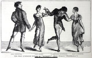 The First Quadrille Danced at Almack's (Almack's, Dance, London, Willis's Assembly Rooms)