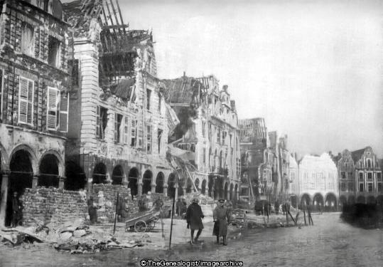 The Grand Place at Arras (Arras, France, WWI)