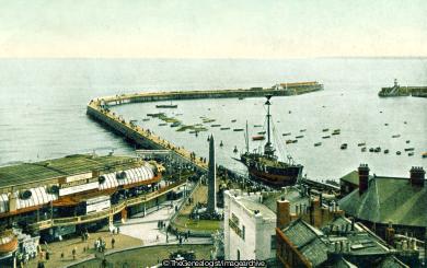 The Harbour, Ramsgate, with the Brake Lightship (England, Harbour, Kent, Lightship, Ramsgate, Vessel)
