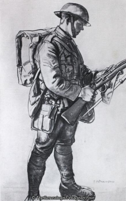 The Infantryman (6th Battalion, Drawing, Sergeant, West Yorkshire, WW1)