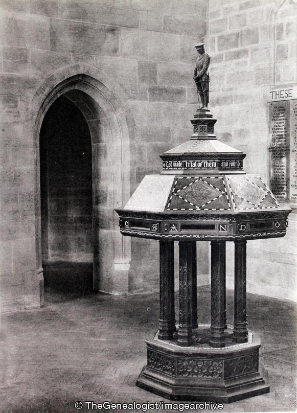 The Lectern for the Memorial Book (England, Memorial Chapel, Rugby, Rugby School, School, Warwickshire)