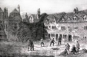 The Marshalsea The Racquet Court 1800 (London, Prison, Racquet Court, The Marshalsea)