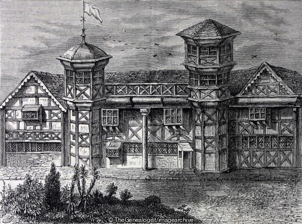 The Old Manor House at Vauxhall 1800 (London, Manor House, Vauxhall)