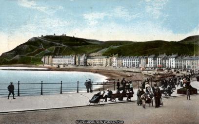 The Promenade Aberystwith (Aberystwyth, Beach, Cardiganshire, promenade, Seaside, Wales)