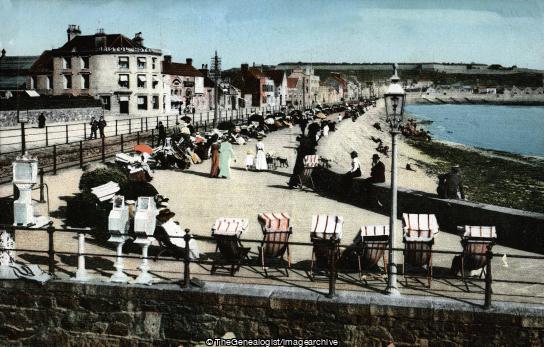 The Promenade Looking East Jersey (Beach, Bristol Hotel, Channel Islands, Hotel, Jersey, St Helier, St Helier Beach, The Promenade)