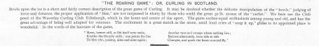 The Roaring Game or Curling in Scotland (Curling, Edinburgh, Midlothian, Scotland, team, Waverley Curling Club)