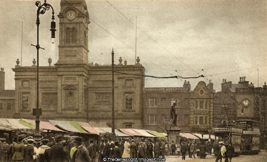 The Town Hall Derby C1910 (Derby, Market Place, Town Hall)