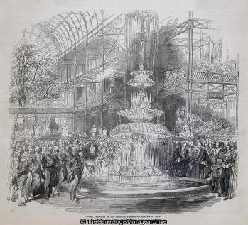The Transept of the Crystal Palace on the 1st of May 1851 (Crystal Palace, London)