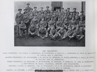 The Transport (6th Battalion, Soldiers, Transport Section, West Yorkshire, WW1)