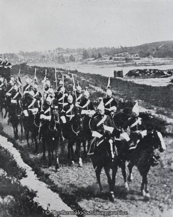 The Uniform in 1893 Major J H Aspinwall and Lieutenant H F Tiarks (1893, 5th Regiment, Dragoon Guards, Horse, Lieutenant, Major)