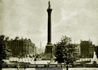 Trafalgar Square Looking Down Whitehall (London, Nelson's Column, Trafalgar Square)