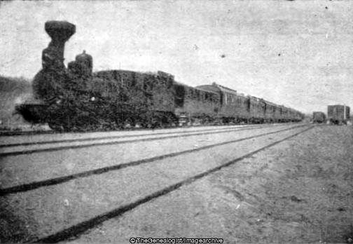 Train on the Trans Siberian Railway (Train, Trans Siberian Railway, WWI)