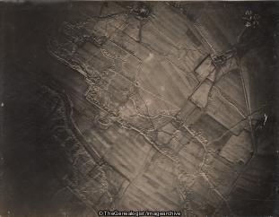 Trenches Ploegsteert Aerial Reconnaissance Photo (Aerial Reconnaissance, Belgium, C1915, Hainaut, No Man's Land, Ploegsteert, Trench, WW1)