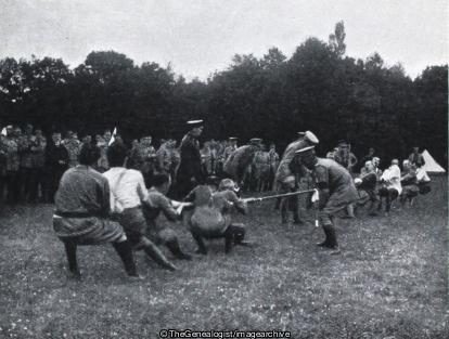 United Arts Rifles, Battalion Sports Churt August 1915 Tug of War (1915, Churt, England, Surrey, Tug of War, United Arts Rifles, WW1)