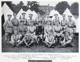 United Arts Rifles, Officers, Churt August 1915 (1915, Churt, England, Officers, Surrey, Tent, United Arts Rifles, WW1)