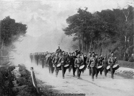 Volunteers on the March (England, Military Training, Soldiers, Volunteer Force)