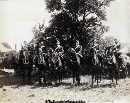 With the Herts Yeomanry in Camp at Royston Herts June 1901 (Camp, Hertfordshire, Hertfordshire Yeomanry, Royston)