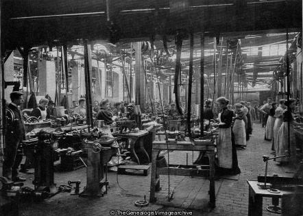 Women Workers in a Cycle Factory (Bicycle Manufacturer, Coventry, Coventry Machinists Company, England, Factory, Factory Worker, Warwickshire)