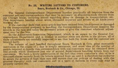 Writing Letters to Customers (3d, Chicago, Illinois, Sears Roebuck and Company)