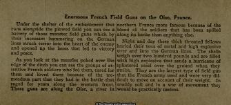 WW1 - Through it all like horror runs the red resentment of the guns Oise France (3d, Artillery, Field Gun, France, French, Oise, Weapon, WW1)