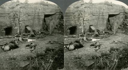 WWI - Strong Concrete German Position and Victims after Battle of Menin Road (3d, Belgium, Concrete, Dead, German, Menin Road, Redoubt, Stronghold, WW1)