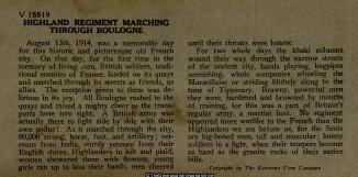 WWI - The Highland regiment of the British Army Marching through Boulogne (1914, 1st Battalion, 3d, Boulogne, Boulogne-sur-Mer, France, Gordon Highlanders, Nord-Pas de Calais, WW1)